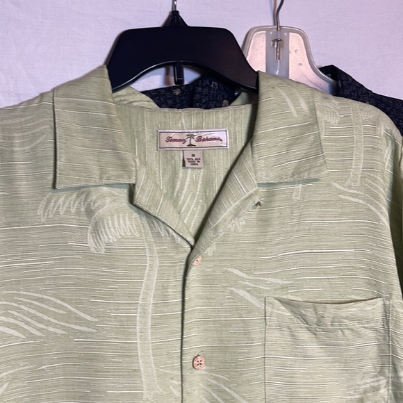 Men’s Shirt Bundle M Tommy Bahama Brandini Silk Maxx Fm Short Sleeve Button Down - Picture 9 of 12